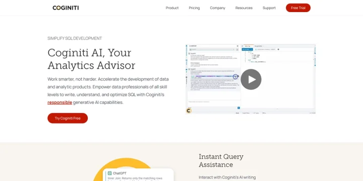 Screenshot of Coginiti website