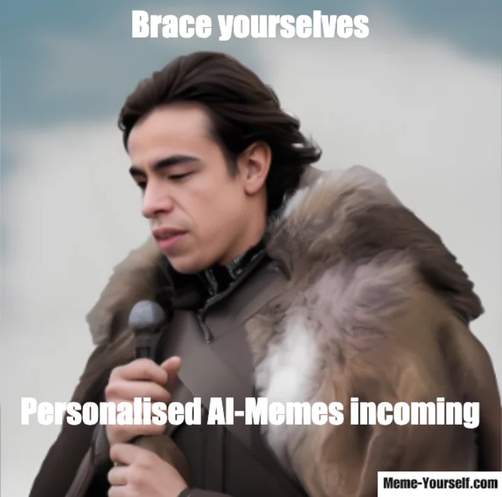 Screenshot of Meme-Yourself website