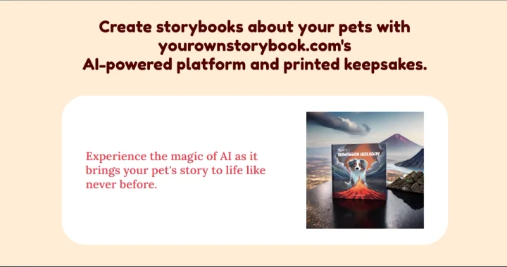 Screenshot of Your Own Story Book website
