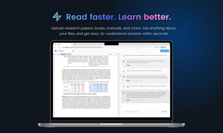 Screenshot of ChatDOC website