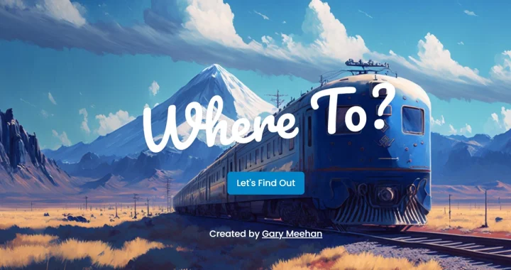 Screenshot of Where To website