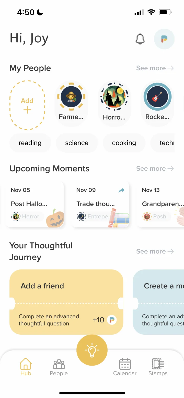 Screenshot of ThoughtfulPost website