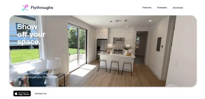 Screenshot of Flythroughs website