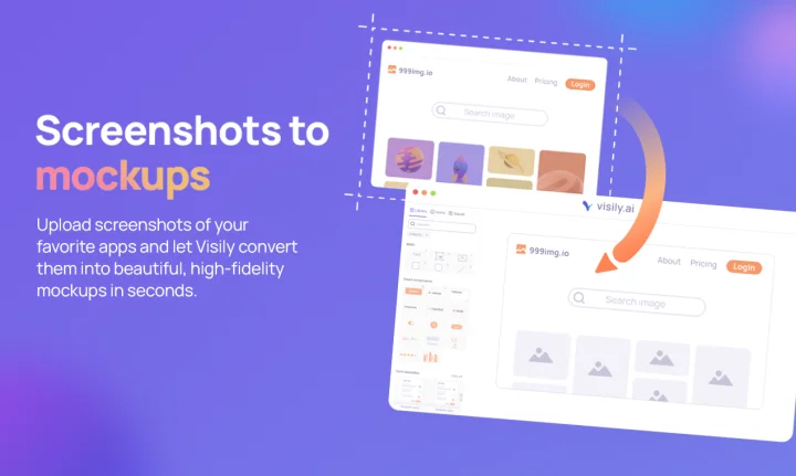 Screenshot of Visily website