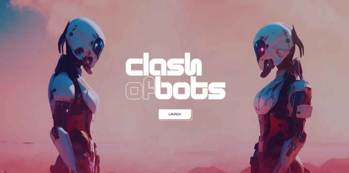Screenshot of Clash of Bots website