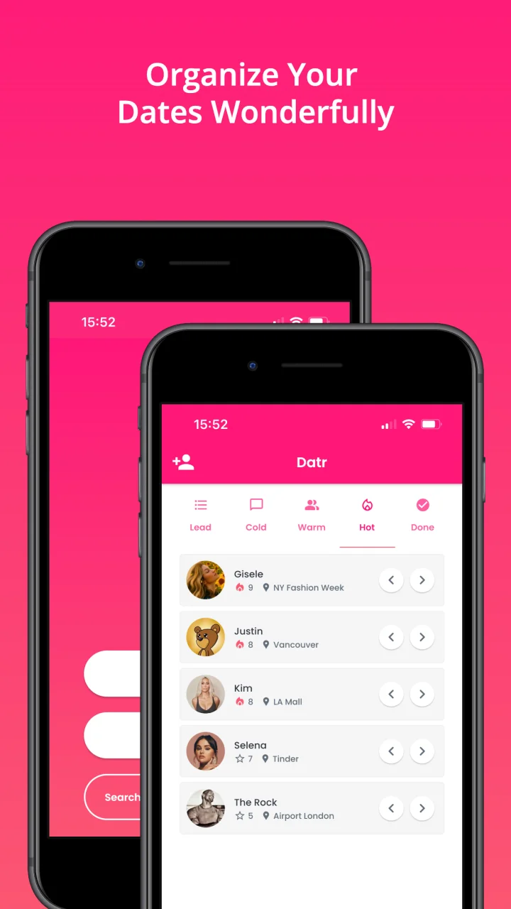 Screenshot of Datr AI website