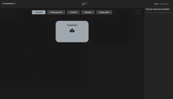 Screenshot of PrometheusML website
