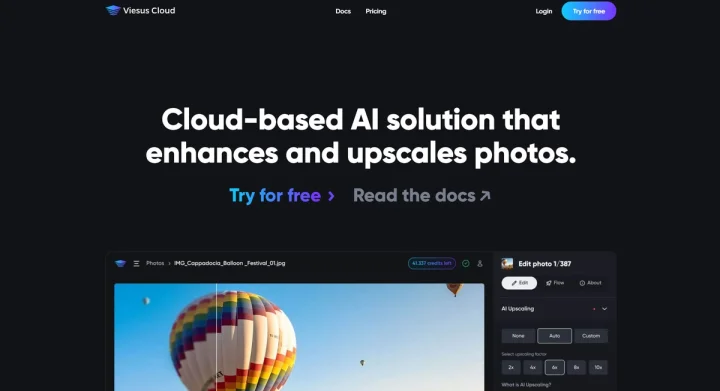 Screenshot of Viesus website