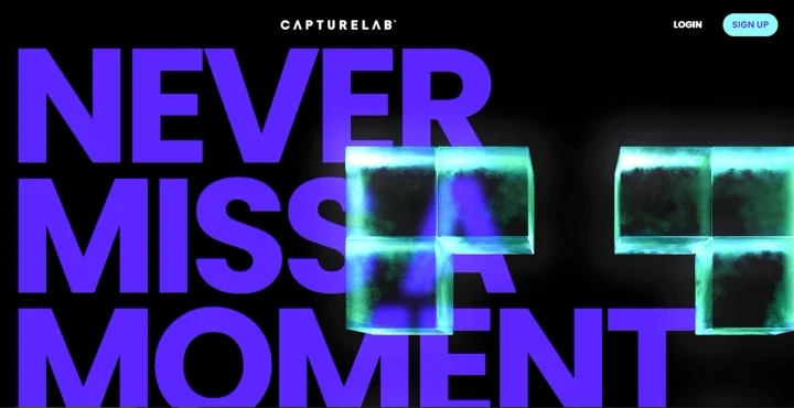 Screenshot of CAPTURELAB website