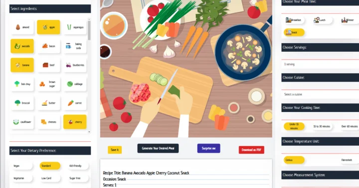 Screenshot of Leftovers AI (PWA) website