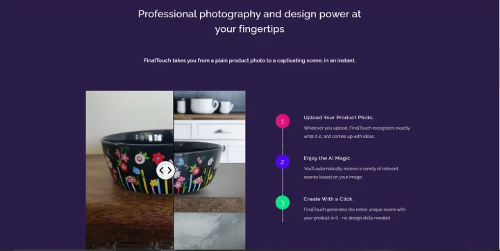 Screenshot of Final Touch website
