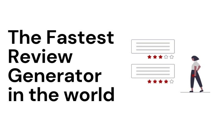 Screenshot of reviewgenerator.app website