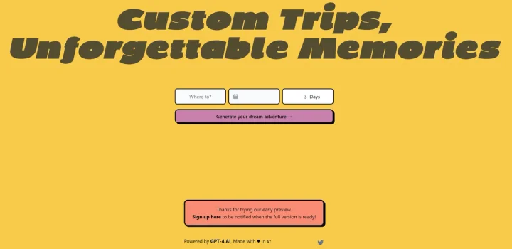 Screenshot of Orkoi website