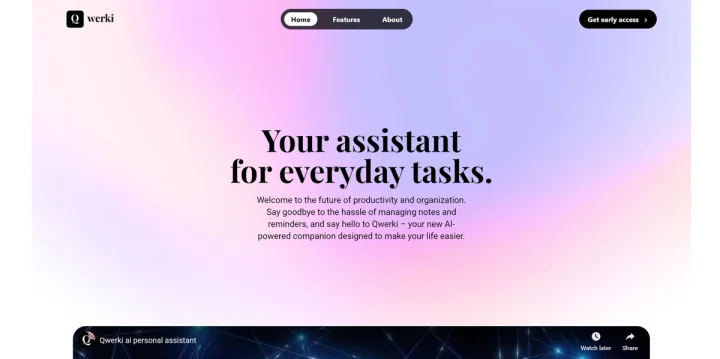 Screenshot of Qwerki website