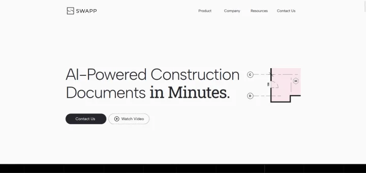 Screenshot of Swapp website