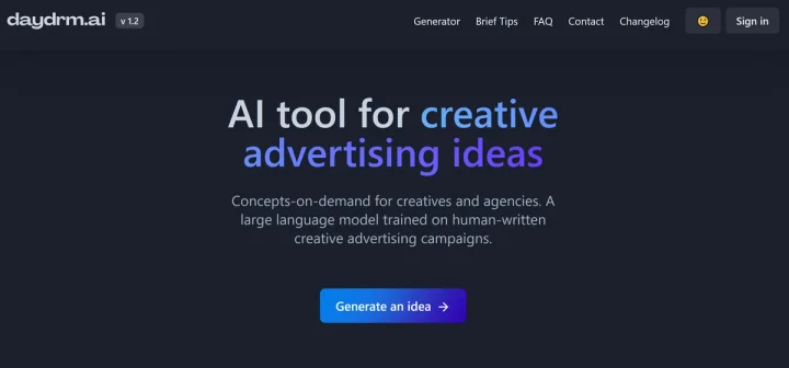 Screenshot of Daydrm.ai website