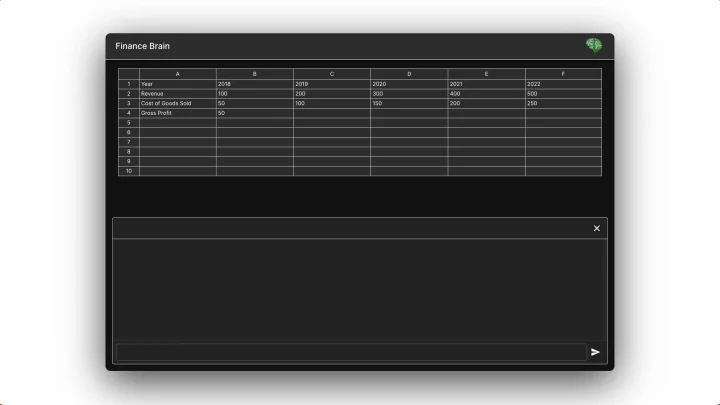 Screenshot of Finance Brain website