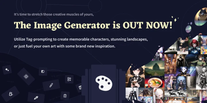 Screenshot of NovelAI website
