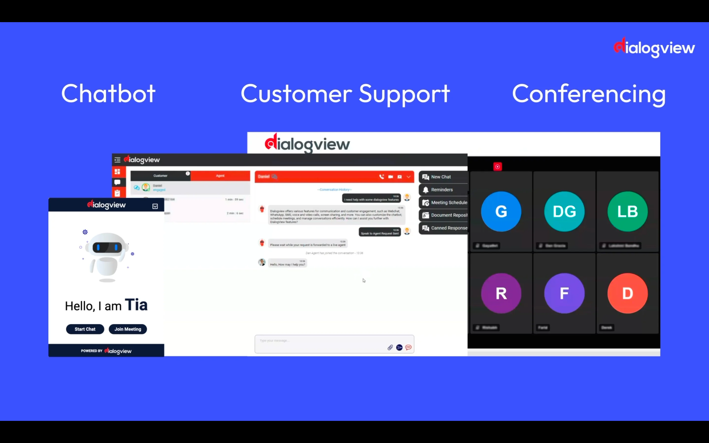 Screenshot of Dialogview website