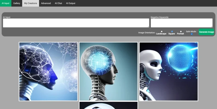 Screenshot of AI Input website