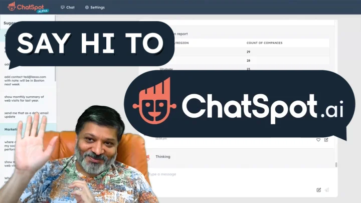 Screenshot of ChatSpot website