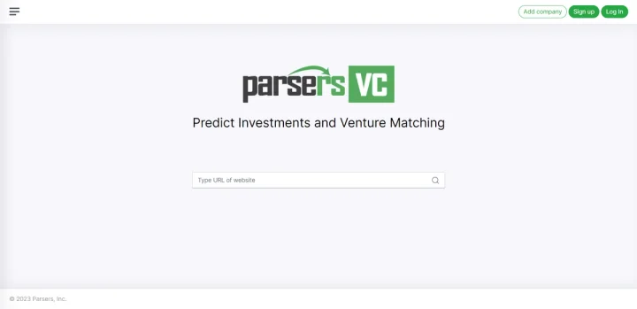 Screenshot of Parsers website