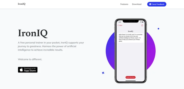 Screenshot of IronIQ website