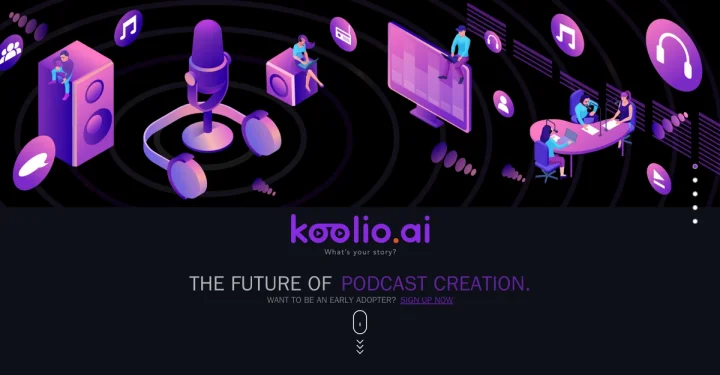 Screenshot of Koolio.ai website