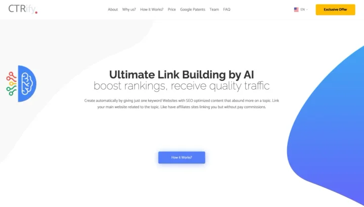 Screenshot of CTRify website