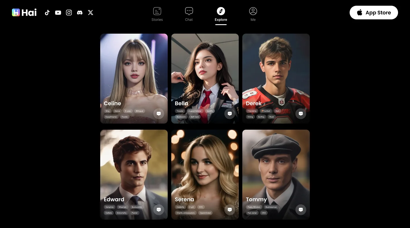 Screenshot of Hai AI website