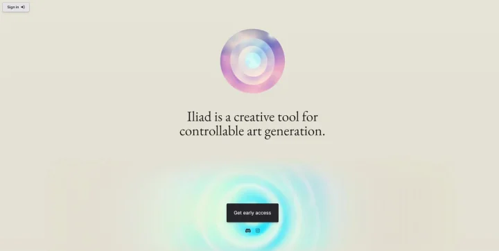 Screenshot of Iliad website