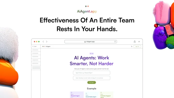 Screenshot of AiAgent.app website