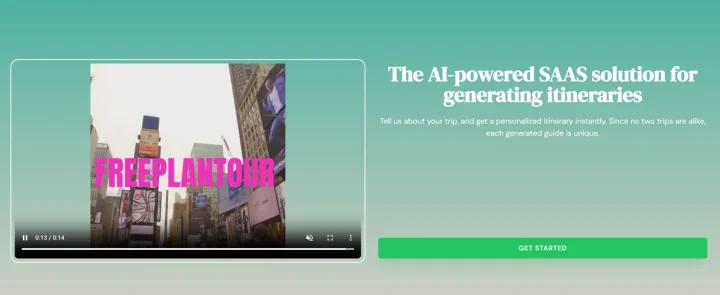 Screenshot of FreePlanTour website