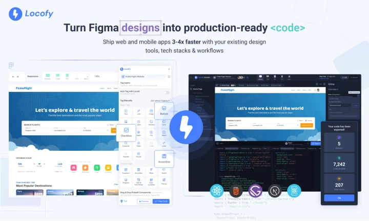 Screenshot of Locofy.ai website