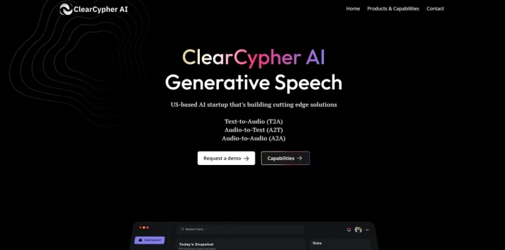 Screenshot of ClearCypherAI website