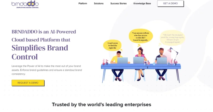 Screenshot of Brndaddo website