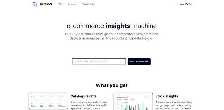 Screenshot of Spyper AI website