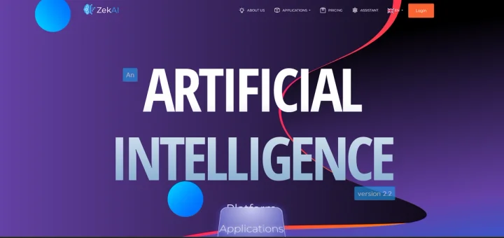 Screenshot of Zekai website