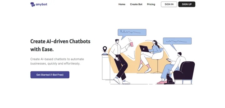 Screenshot of Anybot website
