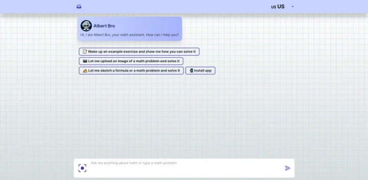 Screenshot of AlbertBro website