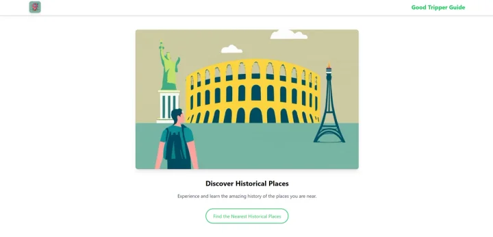 Screenshot of Good Tripper Guide website