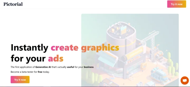 Screenshot of Pictorial website