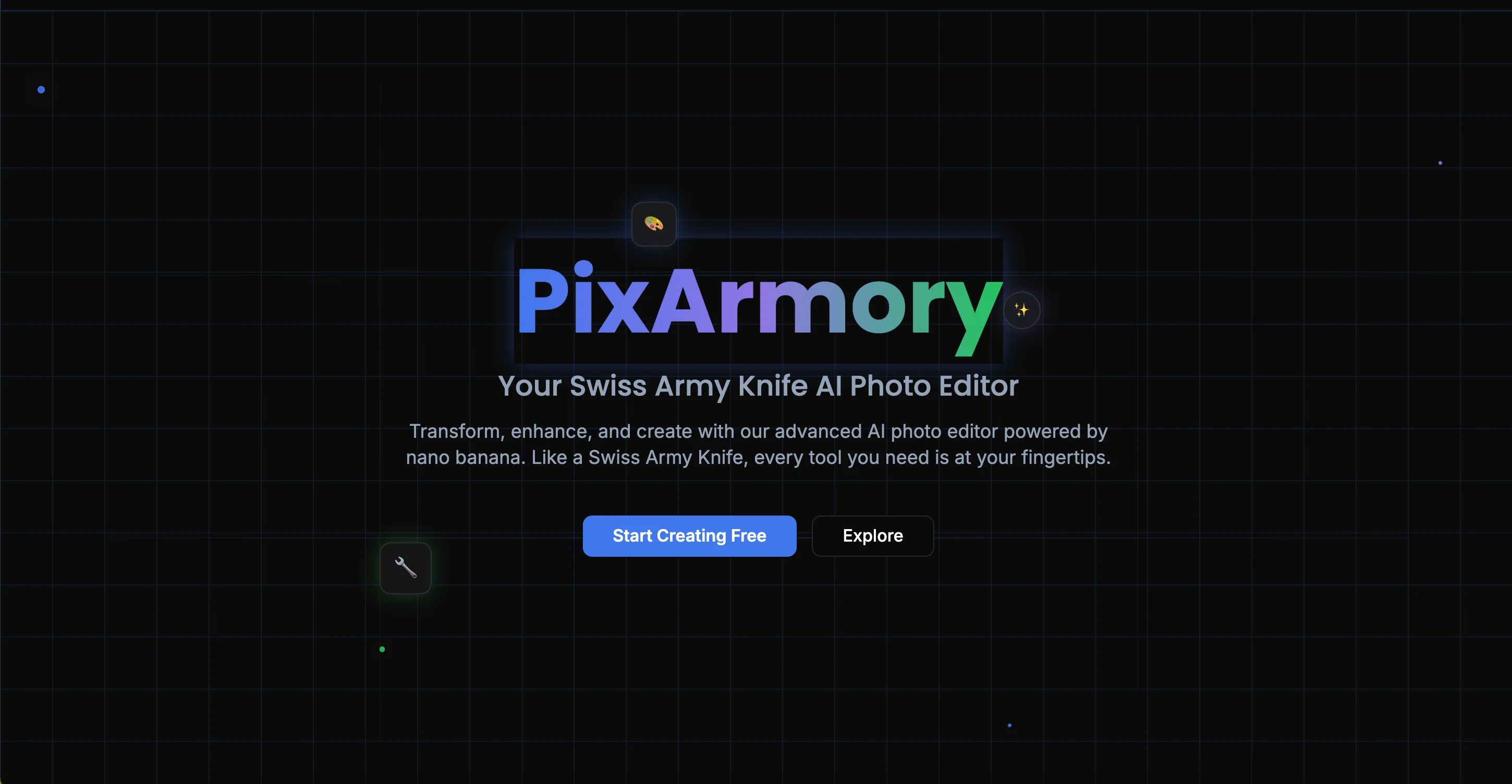 Screenshot of PixArmory website