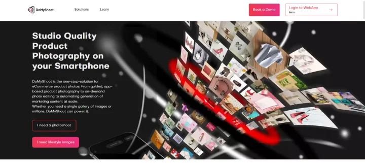 Screenshot of DoMyShoot website