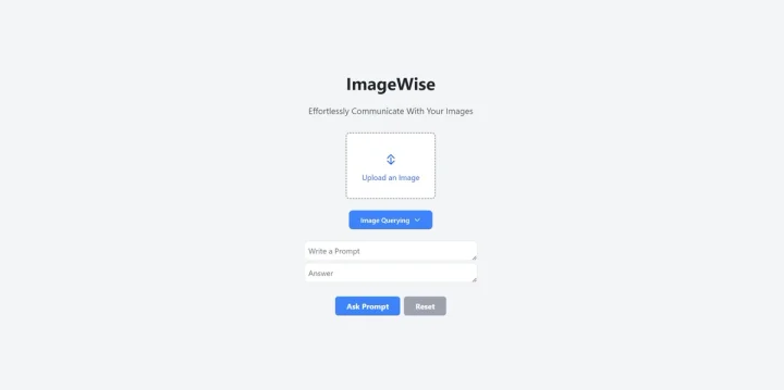 Screenshot of ImageWise website