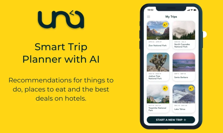 Screenshot of Una website
