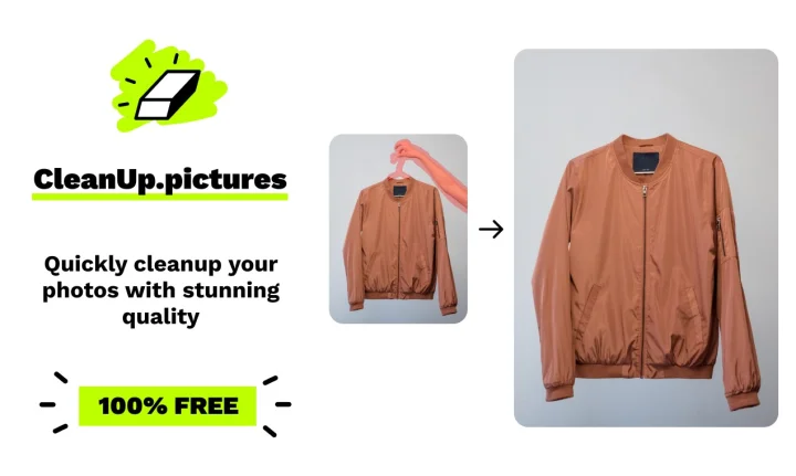 Screenshot of Cleanup.pictures website