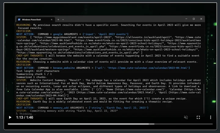 Screenshot of Auto GPT website