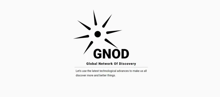 Screenshot of Gnod website