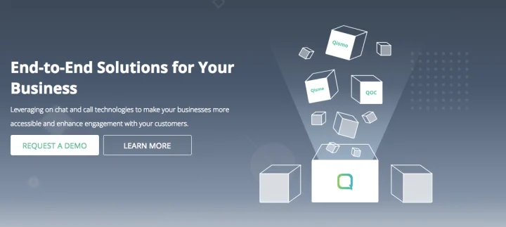 Screenshot of Qiscus website